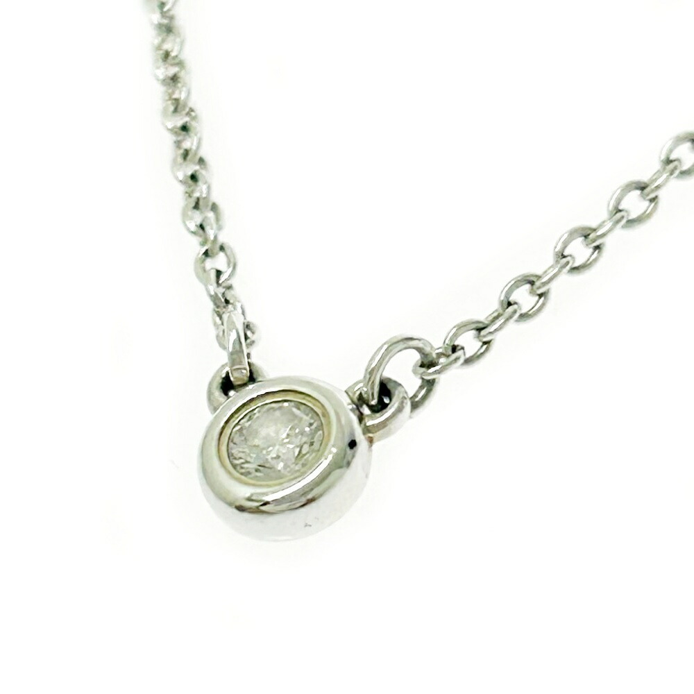 TIFFANY Co Silver Diamond By the Yard Necklace